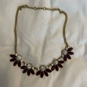 J Crew costume ruby necklace
